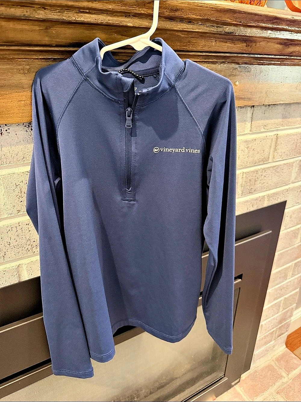 vineyard vines Sankaty Quarter-Zip Pullover Blue Size Small